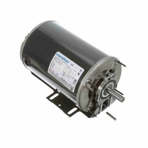 Motor 1 Hp Fan And Blower Hvac/R Motor, 3 Phase, 1800 Rpm, 230/460 V, 56 Frame, Tenv, Marathon, Mfr#: K525A